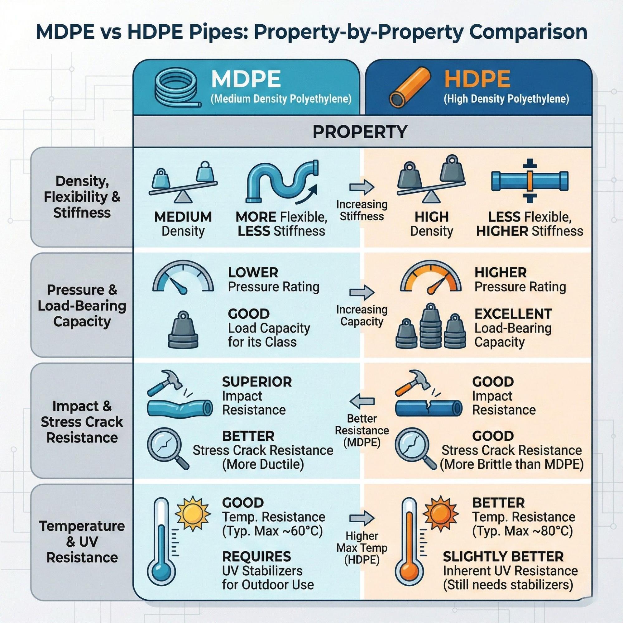 Mdpe Examples Is MDPE Better Than HDPE? Complete Pipe Comparison Guide