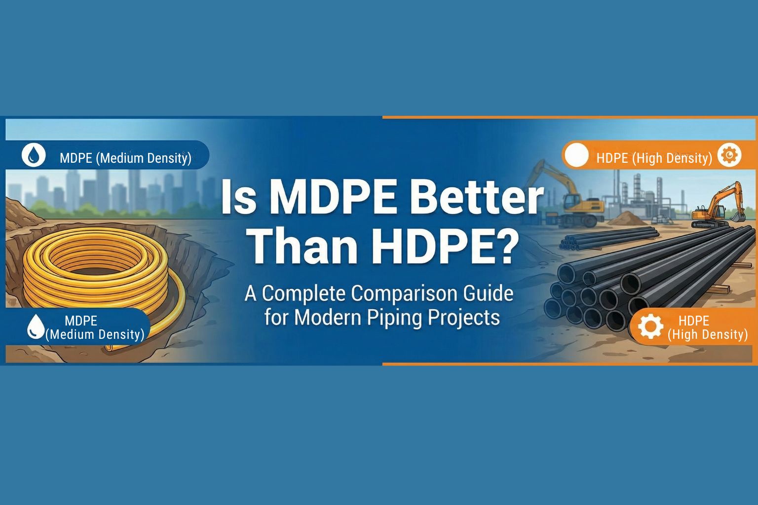 comparing MDPE and HDPE pipes