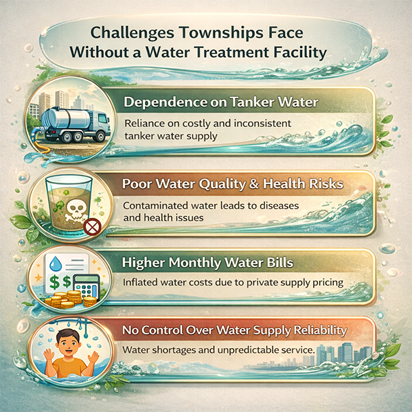 Challenges faced by townships