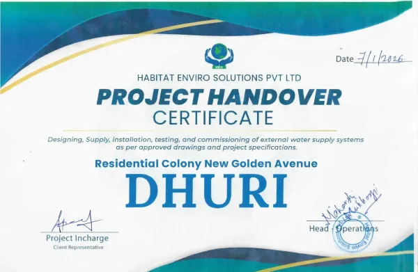 Dhuri Project Handover