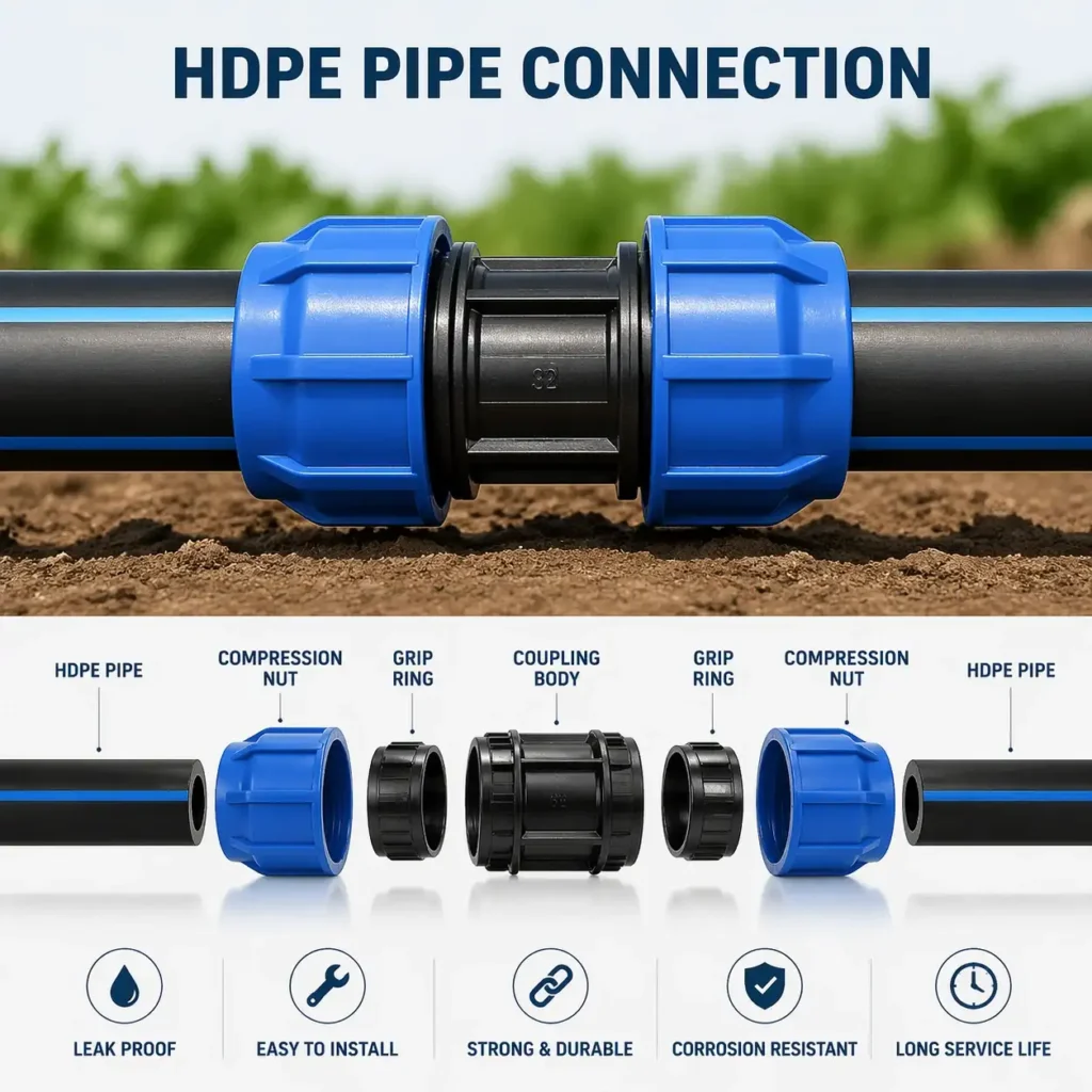 HDPE pipe connection methods